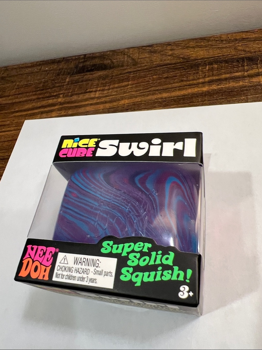 Viral, Rare! NeeDoh Nice Cube Swirl - Purple\Blue *Brand New